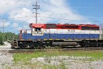 HLCX 6206 in profile as it crosses 45th St.